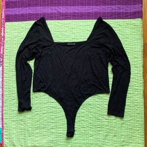 Plus Size Square Neck Bodysuit